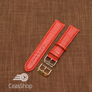 Curea model crocodil captusita roșie 22m XL - 45758