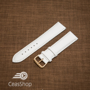Curea piele vitel alba XL 24mm - 41026
