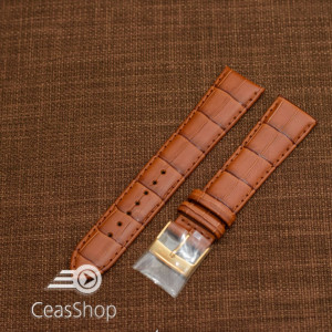 Curea piele vitel maro deschis, handmade, căptusită 21mm - 43620