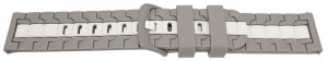 Curea silicon doua culori QR gri cu alb 22mm- 62255