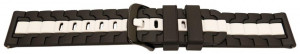 Curea silicon doua culori QR neagra cu alb 20mm- 62248