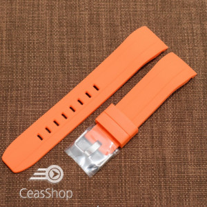 Curea silicon portocalie capat curbat 22mm - 47070