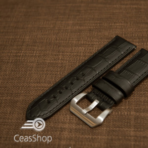 Curea tip PANERAI piele vitel captusita model aligator 22mm - 45840
