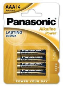 Panasonic Alkaline Power LR03 / AAA - blister 4 bucati