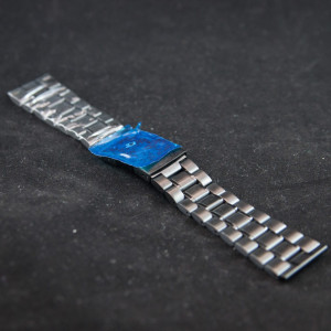 Bratara neagra 22mm capat drept - 11102