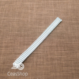 Bratara tip SWATCH extensibila argintie dama 12mm