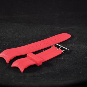 Curea din poliuretan curbata rosie 22mm - 35995