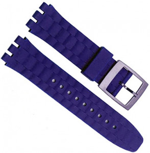 Curea din silicon tip SWATCH 21mm albastra