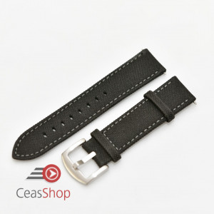 Curea panza neagra cu gri 20mm - 51546