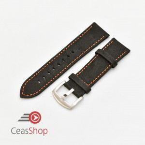 Curea panza neagra cu portocaliu 20mm - 51538