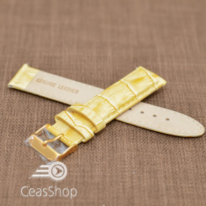 Curea piele captusita bej 14mm - 19632