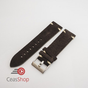 Curea piele neagra, nubuk vintage 20mm - 4170120
