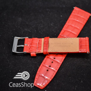 Curea piele vitel rosie  22mm- 30977