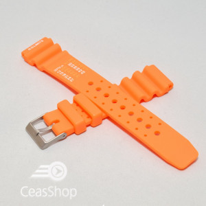 Curea poliuretan portocalie 22mm(24mm) - 41160