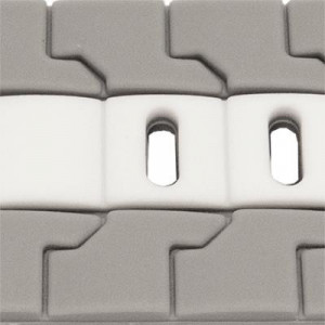 Curea silicon doua culori QR gri cu alb 22mm- 62255