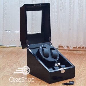 Watch winder pentru doua ceasuri si trei locuri pentru ceasuri