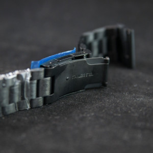 Bratara neagra 22mm capat drept - 11102