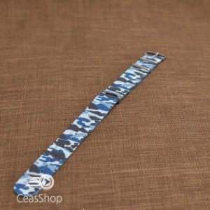 Curea NATO camuflaj albastru marin 18mm - 38003