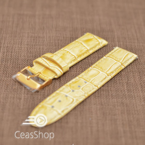 Curea piele captusita bej 14mm - 19632
