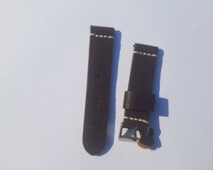 Curea piele maron vintage QR 24mm - 4060224