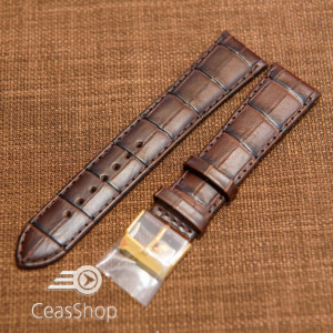 Curea piele vitel maro, handmade, căptusită 21mm - 43619