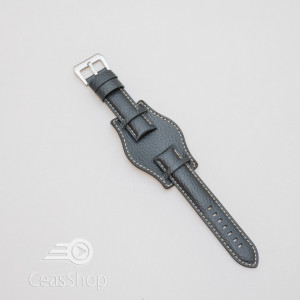 Curea piele vitel tip Pilot neagra de 24mm - 3860124