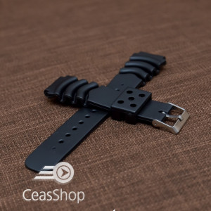 Curea poliuretan neagra 18mm(22mm) - 39928