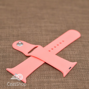 Curea silicon rosu piersică Apple Watch - 42mm