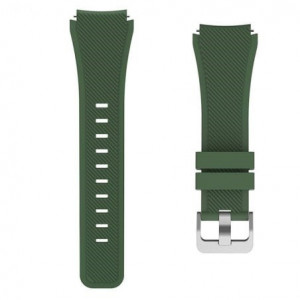 Curea silicon verde 22mm pentru Samsung Gear S3