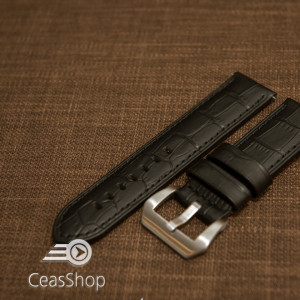 Curea tip PANERAI piele vitel captusita model aligator 24mm - 45841