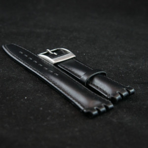 Curea tip SWATCH 19 mm neagra - 34008
