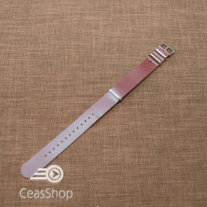 Curea NATO piele maro 20mm catarame otel- 40067