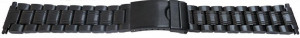 Bratara metalica reglabila neagră capete pe arc 16-22mm - 55010