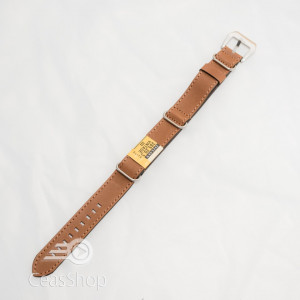 Curea NATO piele maro deschis 22mm vintage- 385223