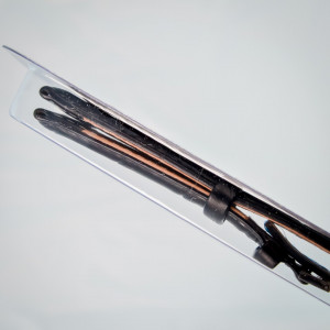 Curea piele deployant neagra 22 mm