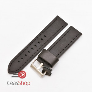 Curea piele neagră vintage QR 24mm - 3990124