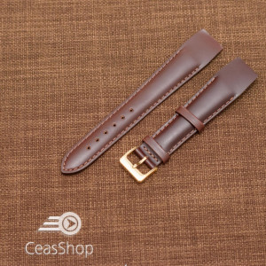 Curea piele vitel maro inchis, open end, 20mm - 36020