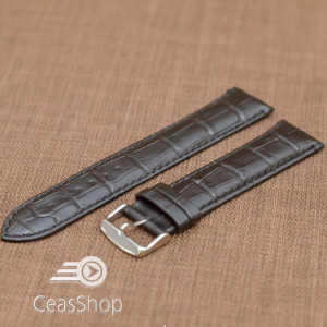 Curea piele vitel neagra cu catarama aurie XXL 22mm - 37209