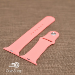 Curea silicon rosu piersică iWatch - 38mm
