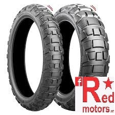 Set anvelope/ cauciucuri moto Bridgestone Battlax AX 41 M+S TL 90/90-21 54Q Front + S M+S TL 130/80-17 65H Rear