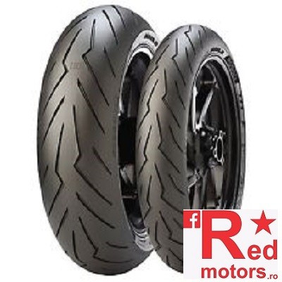 Set anvelope/ cauciucuri moto Pirelli DIABLO ROSSO 3 120/70ZR17 58W TL Front + 180/55R17 73W TL Rear