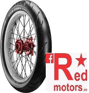 Anvelopa/cauciuc moto fata/ spate Avon Cobra Chrome Universal TL 130/60R23 65V Front/Rear WW (talon alb)