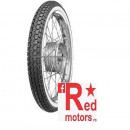 Anvelopa/cauciuc moto fata/spate Continental KKS10 (23 X 2,50) TT 2 1/2-19 45J Front/Rear WW (talon alb)