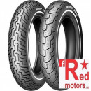 Anvelopa/cauciuc moto fata Dunlop D401 100/90-19 57H TL F WWW (talon alb)