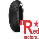 Anvelopa/cauciuc moto spate Shinko R777 150/90B15 80H TL Rear WW (talon alb)