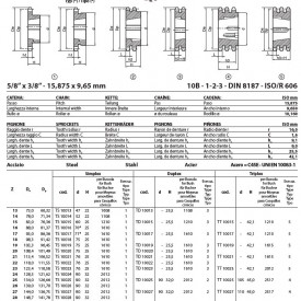 Pinion cu butuc 10B-1 (5/8x3/8) z=21 dinti BC1610 (12-42mm) otel