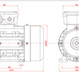 Motor electric monofazat 0.25kw 3000rpm 63 B3