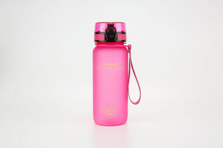 Sticla apa Uzspace Tritan, fara BPA cu capac 650ml roz