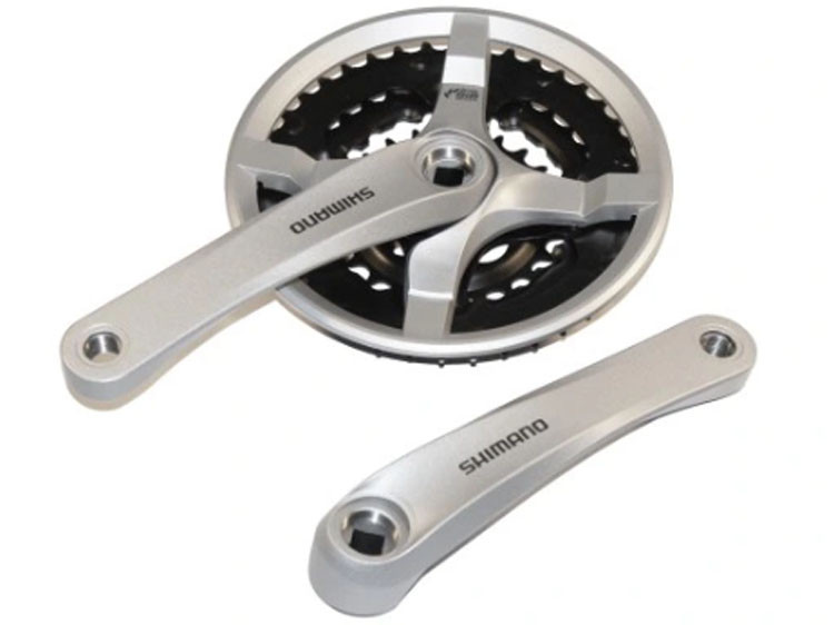 Pédalier Shimano Tourney FC-TY501 - 170mm - Plateau Triple 48/38/28t - 6/7/8 Vitesses