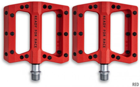 RFR Ready for Race - Nylon Flat Pedale - Rosu